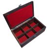 Silva Wooden Tea Organizer Chest – Box with Storage Slots