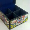 Traditional Persian Wooden Tea Chest – Multi-Compartment Storage