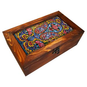 Soren Wooden Tea Organizer Chest – Handcrafted with Compartments