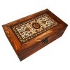Soren II Wooden Tea Chest with Storage Sections
