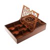 Wooden Tea Chest with Warmer – Elegant Tabasom Model