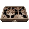 Tarane Wooden Tea Storage Chest with Decorative Compartments