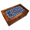 Tree Motif Wooden Tea Organizer Chest – Artistic Persian Chest Design