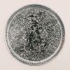Decorative Copper Tray Hand-Engraved with Persian Artisanal Jahani