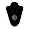 Persian Engraved Silver Pendant with Agate Gemstone