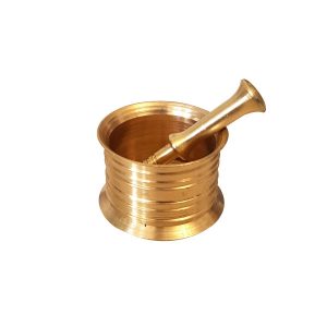 Brass Mortar & Pestle Set Traditional Persian Style Mehrara I