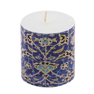 Persian Blue Votive-Style Candles – Artistic Traditional Decorative Set (2-Pack)