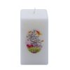 Nowruz Candle with Golden Fish Motif – Symbol of Prosperity (2x)