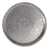 Maah Traditional Copper Serving Tray - Hand Engraved Geometric Tray