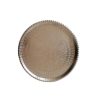 Shahi II Traditional Copper Serving Tray - Hand Engraved Geometric Tray