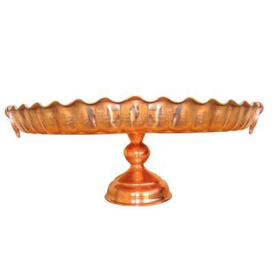 Persian Copper Serving Platter Hammered Takin