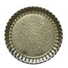 Tanin II Traditional Copper Serving Tray - Hand Embossed Floral Tray