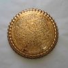 Tanin II Traditional Copper Serving Tray - Hand Embossed Floral Tray