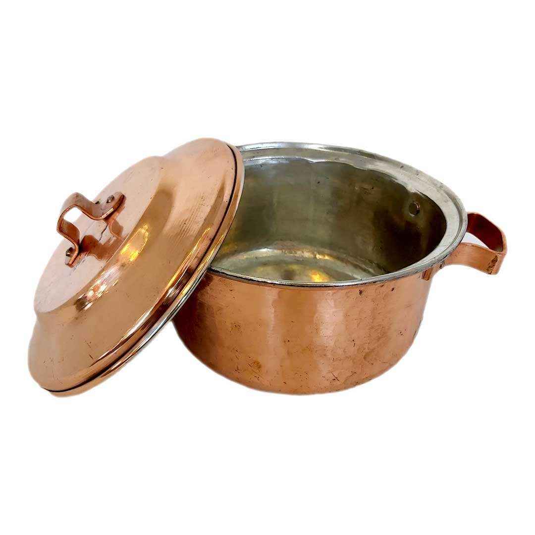 Persian Copper Cooking Pot – Traditional Hammered Artisan Style, Darya