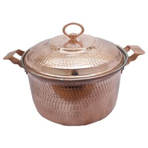 Persian Copper Cooking Pot – Traditional Hammered Artisan Style, Kabir