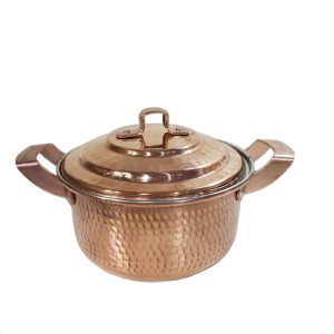 Persian Copper Cooking Pot – Traditional Hammered Artisan Style, Rasti II