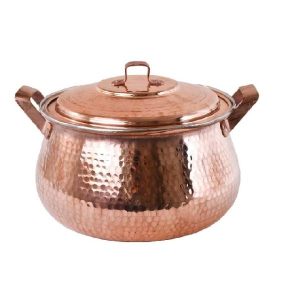 Persian Copper Cooking Pot – Traditional Hammered Artisan Style, Rasti III