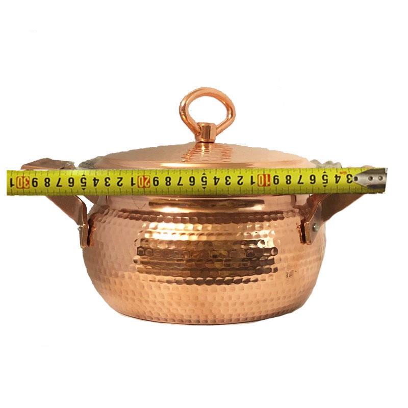 Persian Copper Cooking Pot – Traditional Hammered Artisan Style, Rosegold