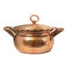 Persian Copper Cooking Pot - Traditional Hammered Artisan Style, Rosegold