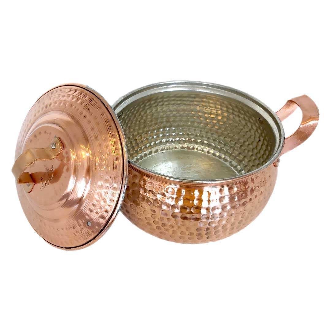 Persian Copper Cooking Pot – Traditional Hammered Artisan Style, Sahel II