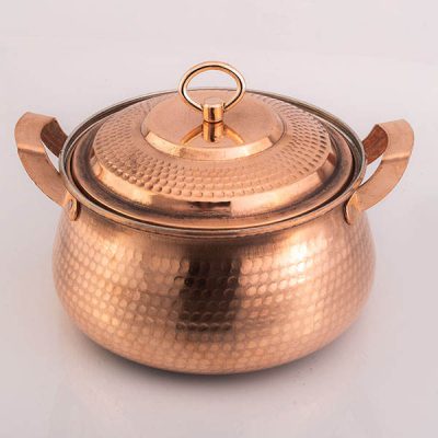 Persian Copper Cooking Pot - Traditional Hammered Artisan Style, Karen