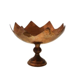 Copper Serving Bowl Suitable for Fruits and Sweets Hammered Setare