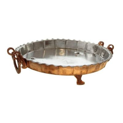 Persian Copper Serving Platter Hammered Sana