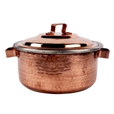 Persian Copper Cooking Pot - Traditional Hammered Artisan Style, Kamani