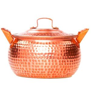 Persian Copper Cooking Pot – Traditional Hammered Artisan Style, Sarvi II