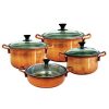 Persian Copper Cooking Pot - Traditional Hammered Artisan Style, Zanjan