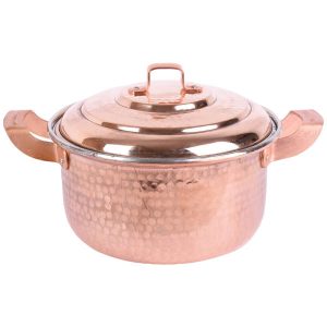 Persian Copper Cooking Pot – Traditional Hammered Artisan Style, Zanjani