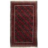 Vintage Persian Baluchistan Rug (Tribal Bukhara Design Pattern) - Red Wool