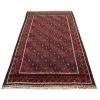 Vintage Persian Baluchistan Rug (Tribal Bukhara Design Pattern) - Red Wool