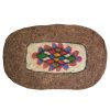 Persian Wool Felt Rug 100% Natural and Handmade Zarrin
