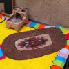 Persian Wool Felt Rug 100% Natural and Handmade Zarrin