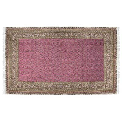 Iranian Tablecloth: Isfahan's Traditional Kalamkari Block Print Pinky
