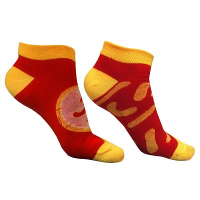 Iranian Cotton Ankle Socks for Women with Pofak Namaki Design, Soft Comfortable Everyday Wear