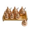 Handcrafted Copper Storage Jar - Ideal for Kitchen Organization - Set of 15