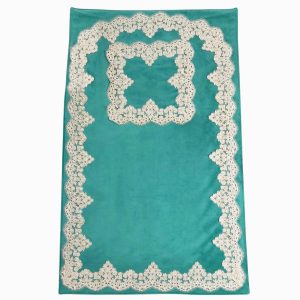 Islamic Prayer Mat Velvet Sajadah Lightweight Blue