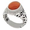 Persian Yemeni Aqeeq Silver Ring for Men Hasti