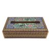 Handcrafted Persian Wooden Tissue Box Cover – Khatamkari Golnaz