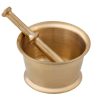 Brass Mortar & Pestle Set Traditional Persian Style Sigol