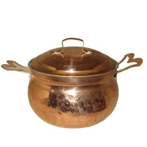 Persian Copper Cooking Pot – Traditional Artisan Style, Hiva