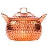 Persian Copper Cooking Pot - Traditional Bellied Shape, Khomre
