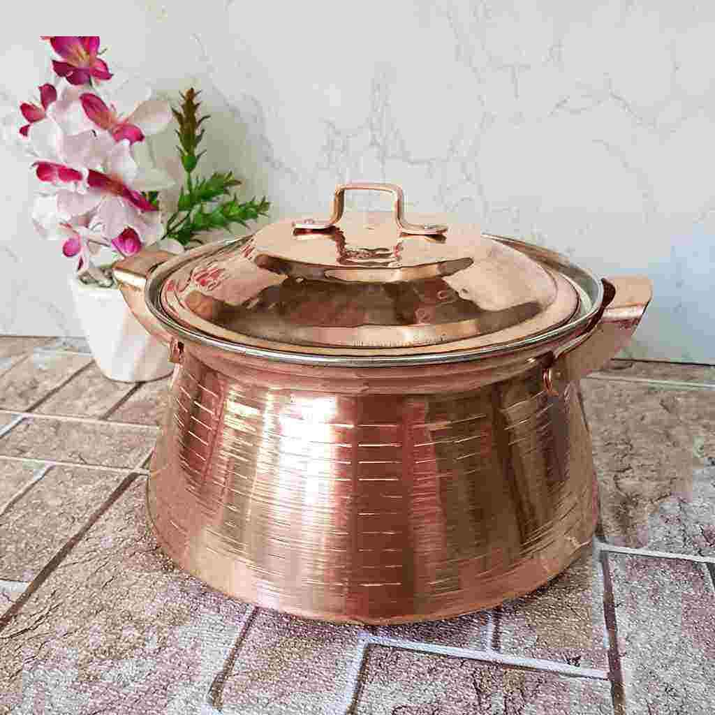 Persian Copper Cooking Pot – Traditional Artisan Style, Sahand