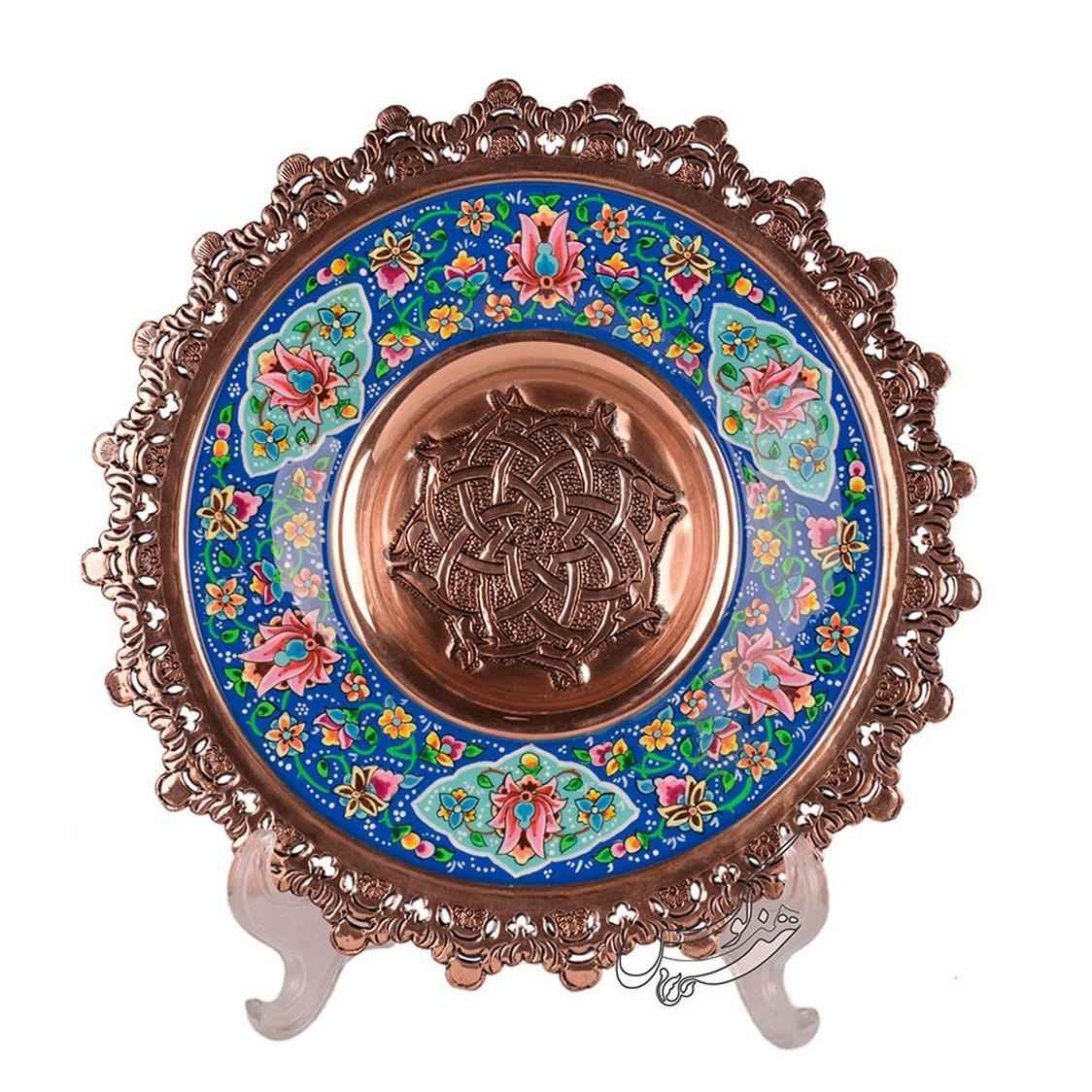 Persian Minakari Enamel Wall Clock Messi