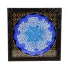 Decorative Copper Wall Plate Hand-Painted with Persian Minakari Enamel Ocean