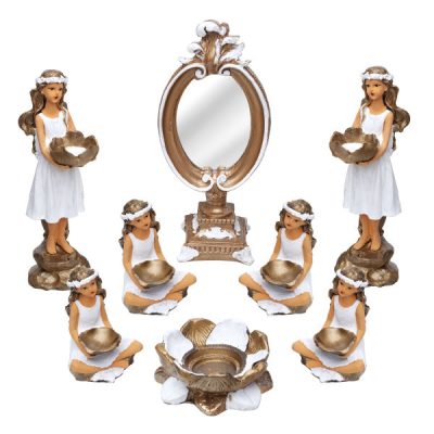 Sophisticated Haft-sin Set for Nowruz Persian New Year Angels