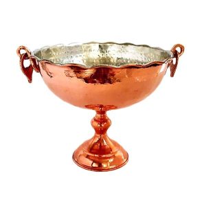 Copper Dessert Serving Bowl Traditionally Hammered Mahan