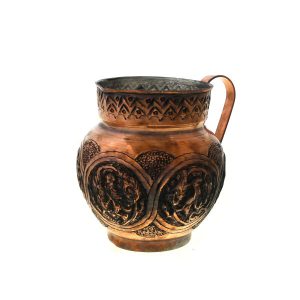 Persian Copper Pitcher Traditional Hammered Taban